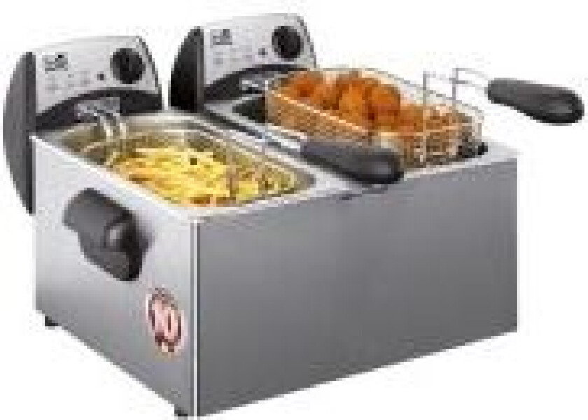FRITEL Starter FR 1355 Duo - Dypsteker - 6 liter - 4.4 kW - grå