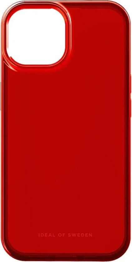iPhone 15 iDeal Of Sweden Clear Deksel - Radiant Red