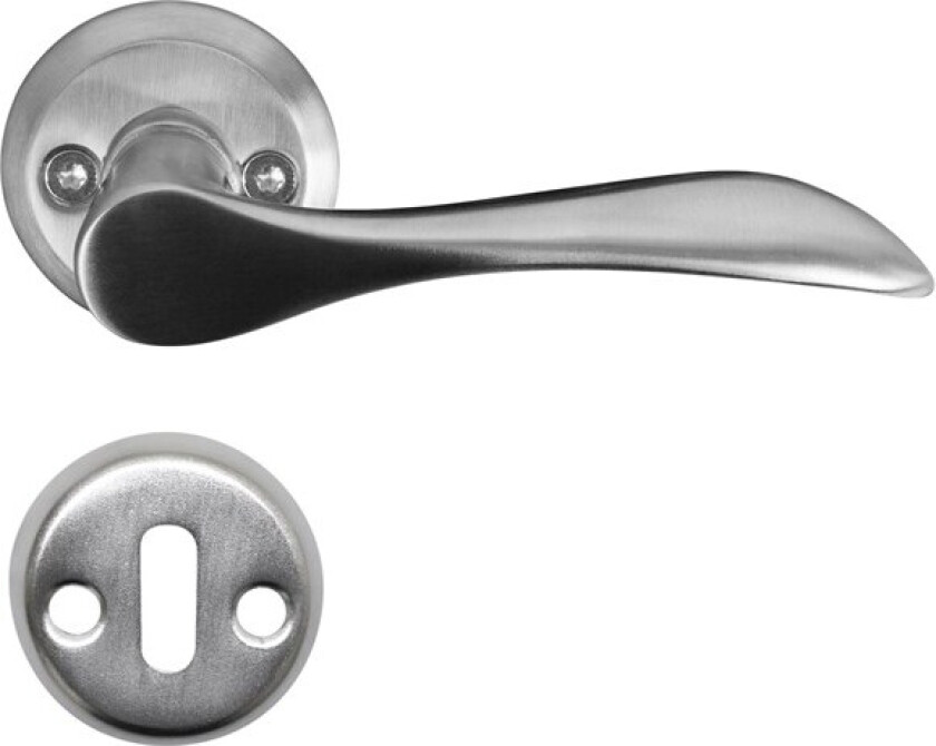 Dørhåndtak i børstet stål