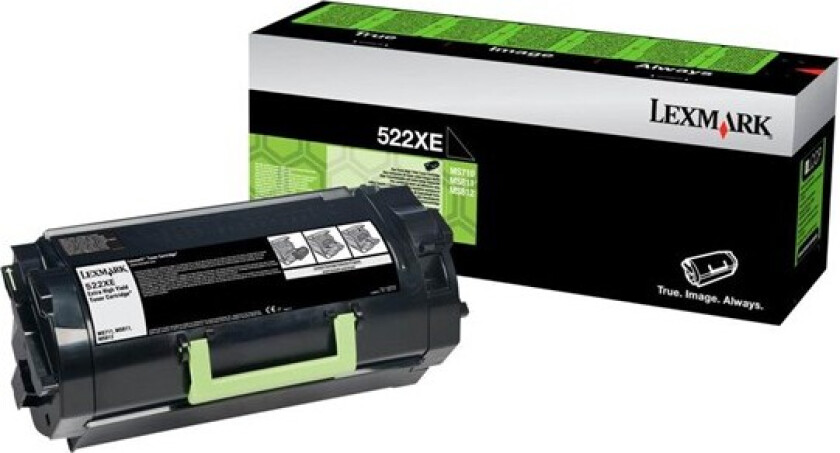 52D2X0E Black Toner - Tonerkassetten med oljerulle Svart