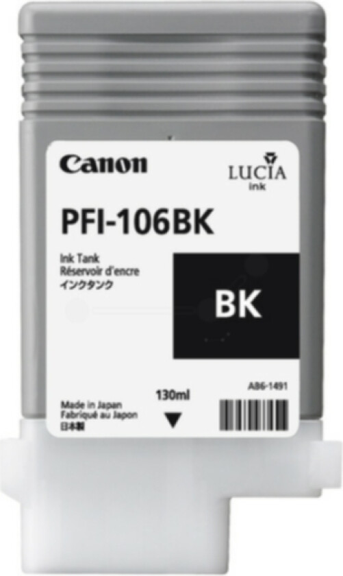 PFI-106 BK Blekkpatron svart