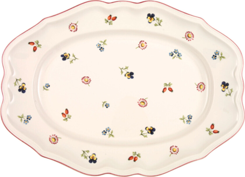 Petite Fleur Oval tallerken 37cm.