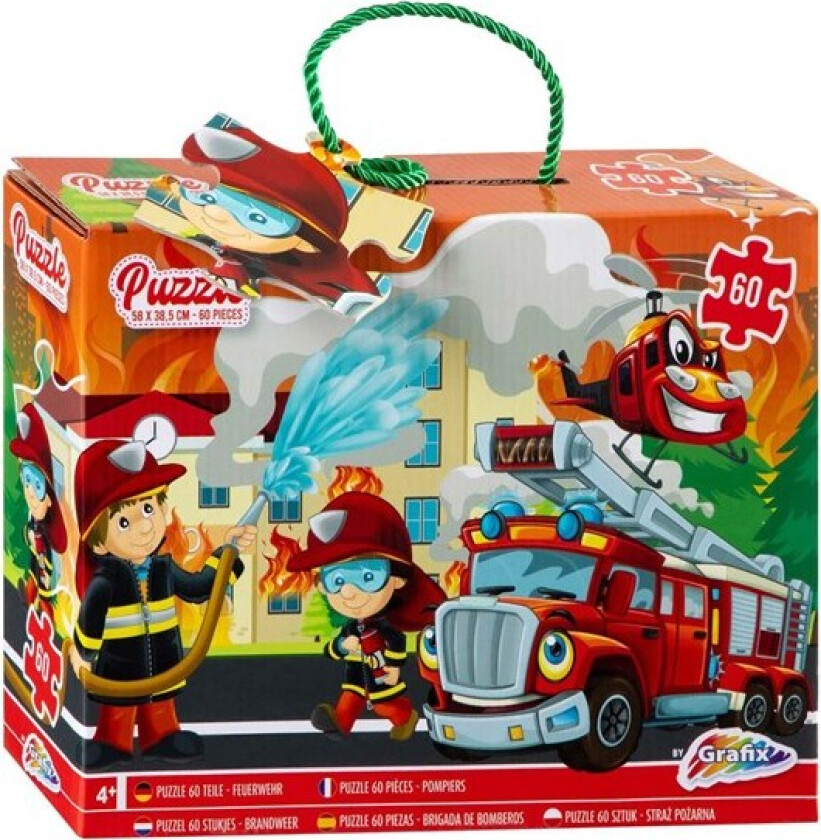 Fire brigade floor puzzle 60 pcs. Gulv