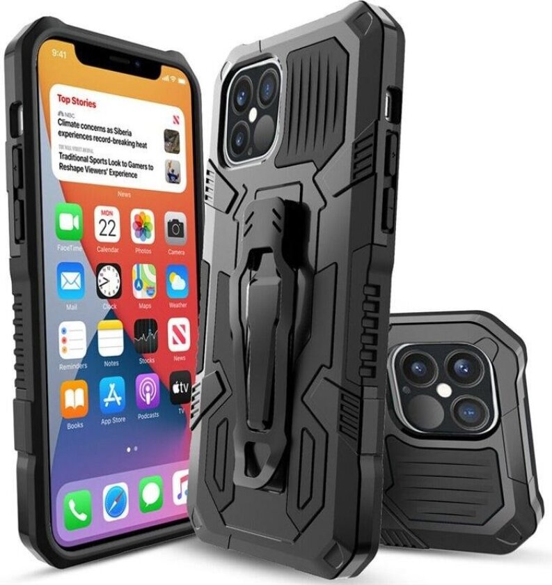 Støtsikkert deksel 3in1 iPhone 12 (6.1 ")
