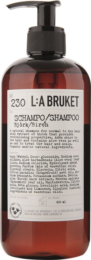 L:a Bruket 230 Shampoo Birch 450 ml