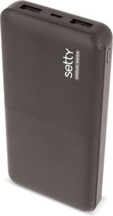 Setty Powerbank 10000mAh Svart