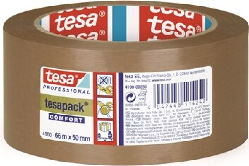 pack Comfort Packaging Tape 66 m x 50 mm Brown