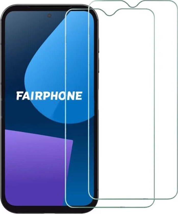 2-Pak Herdet glass skjermbeskytter Fairphone 5