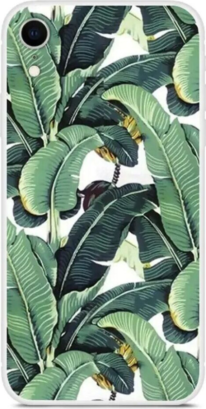 iPhone XR Fleksibelt Plast Deksel m. Trykk - Blader