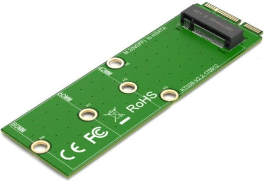 Maiwo KT038A Adapter M.2 NVME NGFF 2242, 2260, 2280 til MSATA