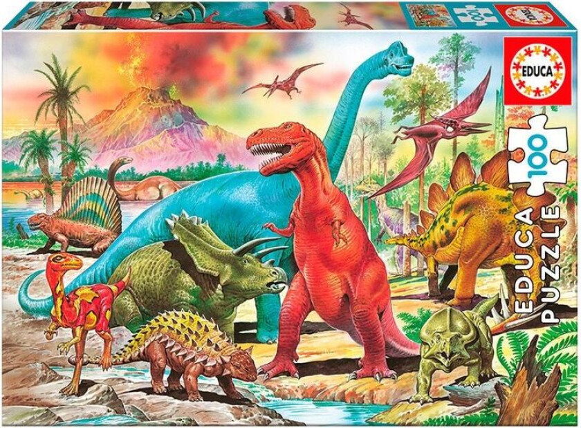 Puslespill Educa Dino (100 stk)