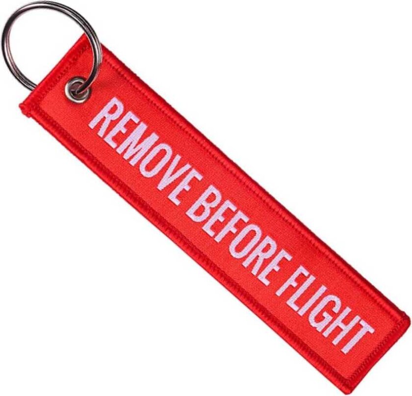 Keychain Fjern før Flight Pilot Bomber Jacket - Rød