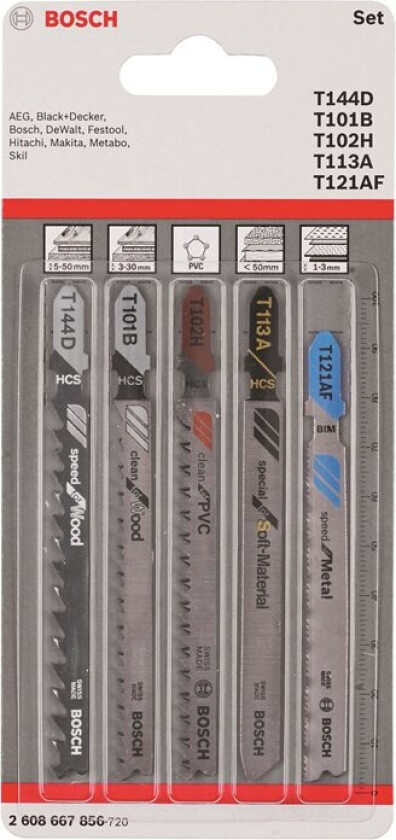 Accessories 2608667856 Stiksavsklinger 5 stk