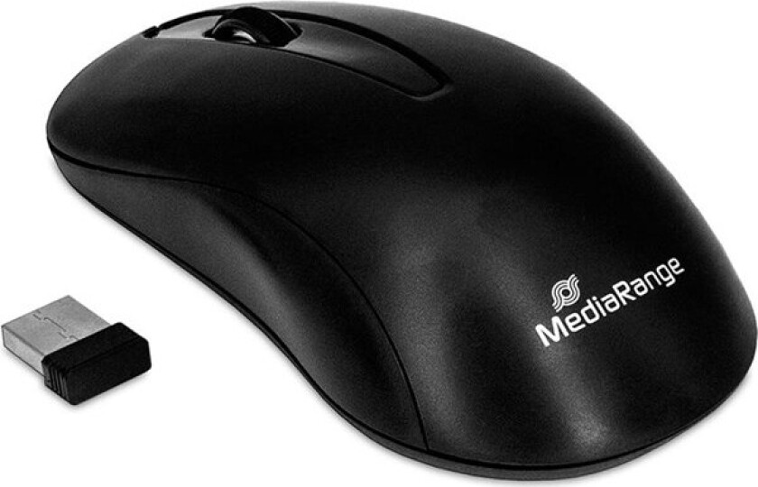 Wireless Optical Mouse. Black - Mus - Optisk - 3 knapper - Svart