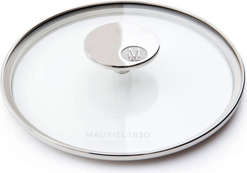 M'360 glasslokk klar/stål - 18 cm