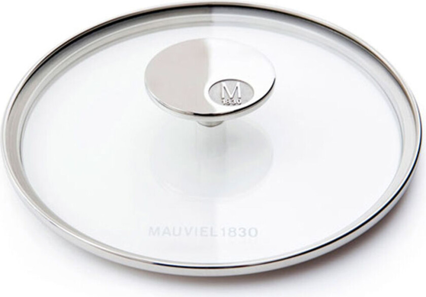 M'360 glasslokk klar/stål - 14 cm