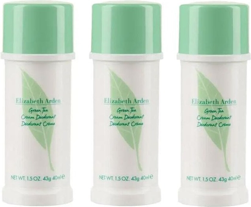 3-pack Elizabeth Arden Green Tea Cream Deodorant 40ml