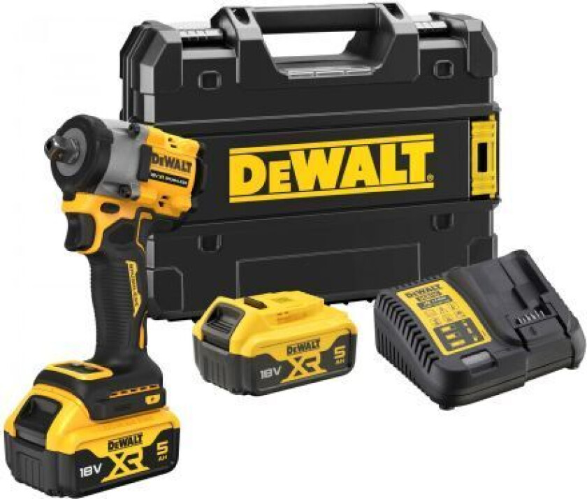 Dewalt DCF922P2T-QW Muttertrekker med batteri og lader