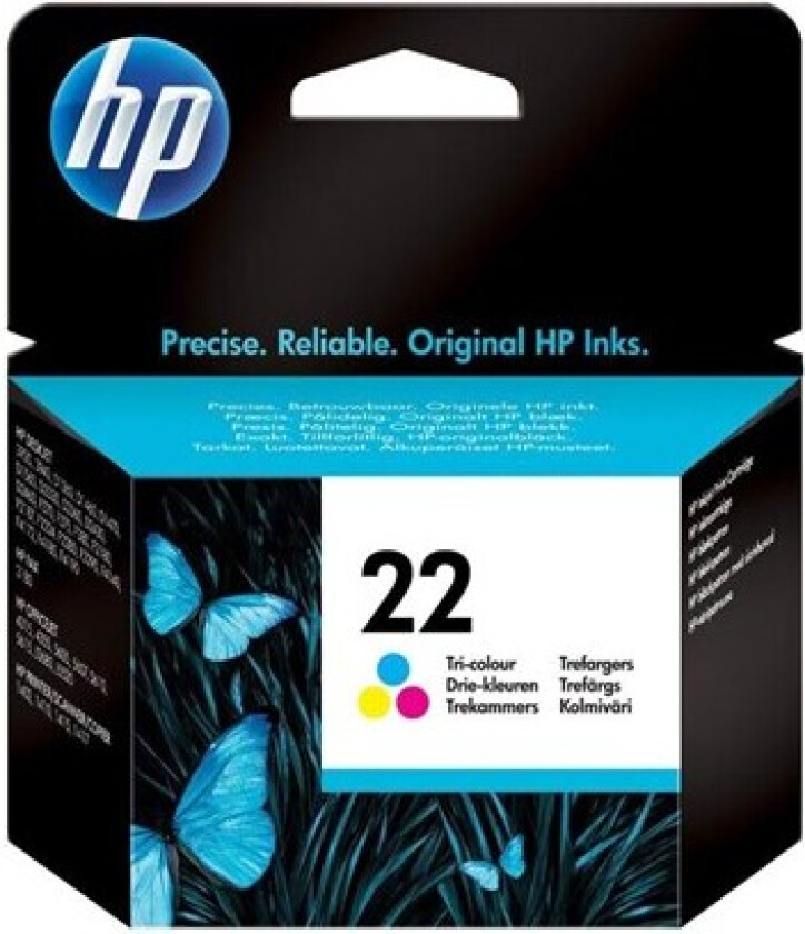 22 / C9352AE Tri-Color - Blekkpatron Colour (cyan, magenta, yellow)