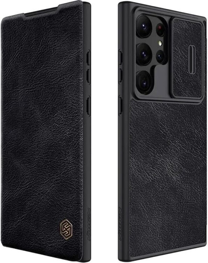 Qin Pro Flip Deksel Camshield For Samsung Galaxy S23 Ultra 5g Svart