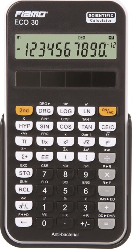 Eco 30 Anti-bacterial Calculator Black