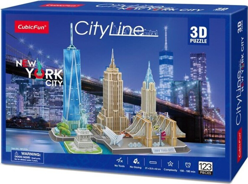 City Line New York City 3D 123 pcs 3D Puslespill
