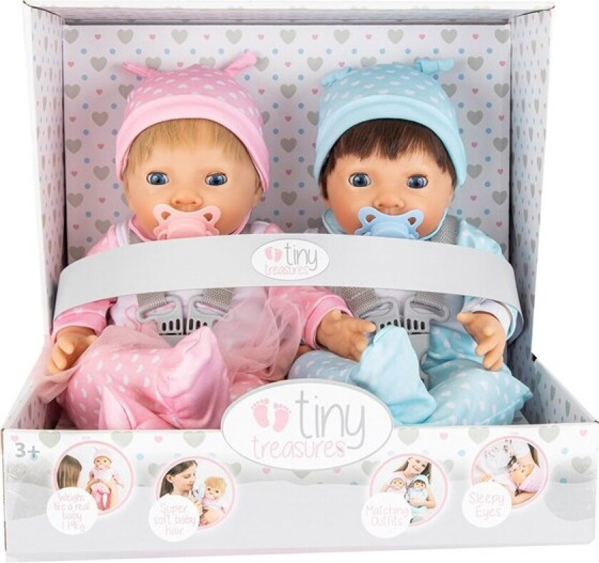 Bilde av Twin doll set in brother & sister outfit
