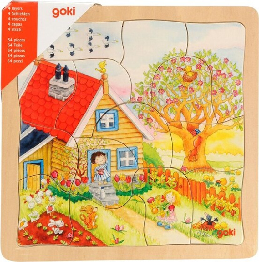 4-layer Puzzle Seasons 54pcs. Tre