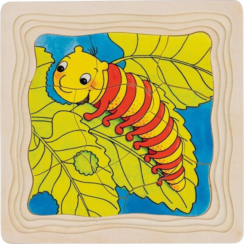 Wooden Layer Puzzle - Butterfly Tre