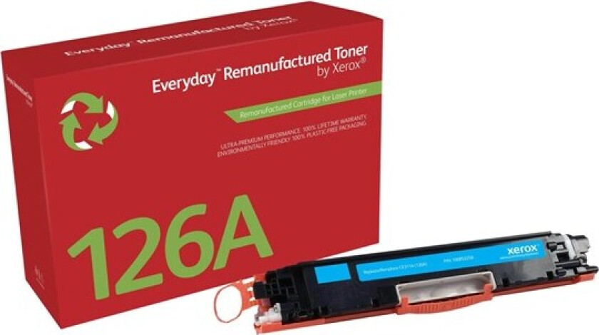 106R02258 / Alternative to HP 126A / CE311A Cyan Toner - Laser toner Blå