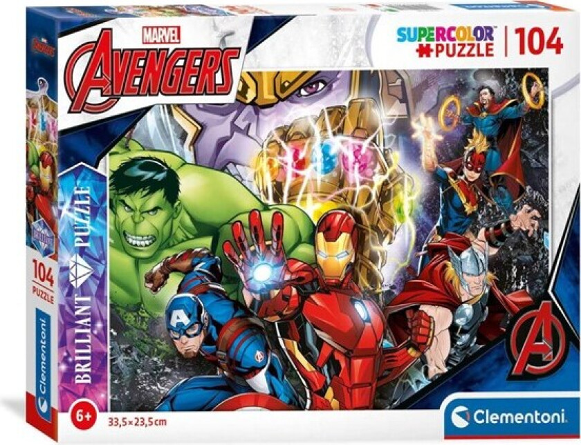 Brilliant Puzzle Marvel Superheroes 104st. Gulv