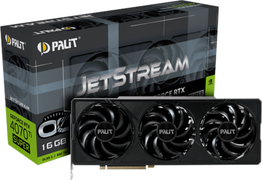 GeForce RTX 4070 Ti SUPER JetStream OC - 16GB GDDR6X RAM - Grafikkort