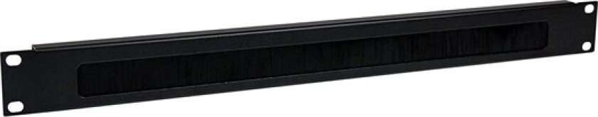 1U Brush Strip Horizontal Server Rack Cable Management Panel