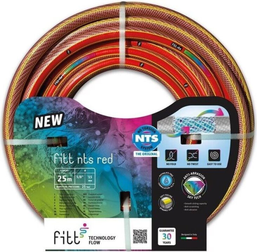 FITT Garden hose NTS RED 1/2" - 20m