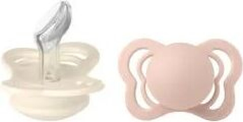 Couture Silikone Smokk 2-pak Anatomisk Ivory/Blush str. Str. 1