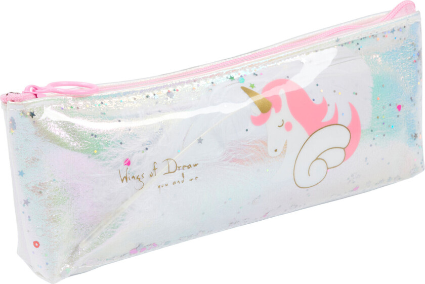 EQ pencil case glitter Rainbow ONE SIZE