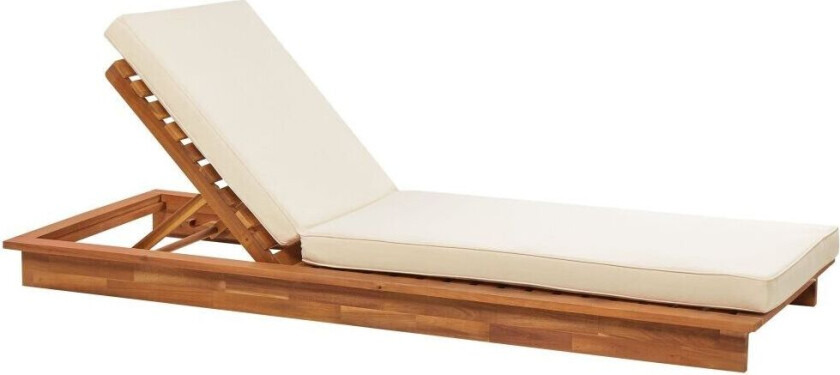 Hagestol Solseng Hagesolseng Lyst Tre Akasietre med puter Lav ramme Justerbar Ryggstøtte