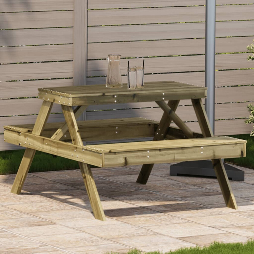 Bilde av Piknikbord 105x134x75 cm impregnert furu