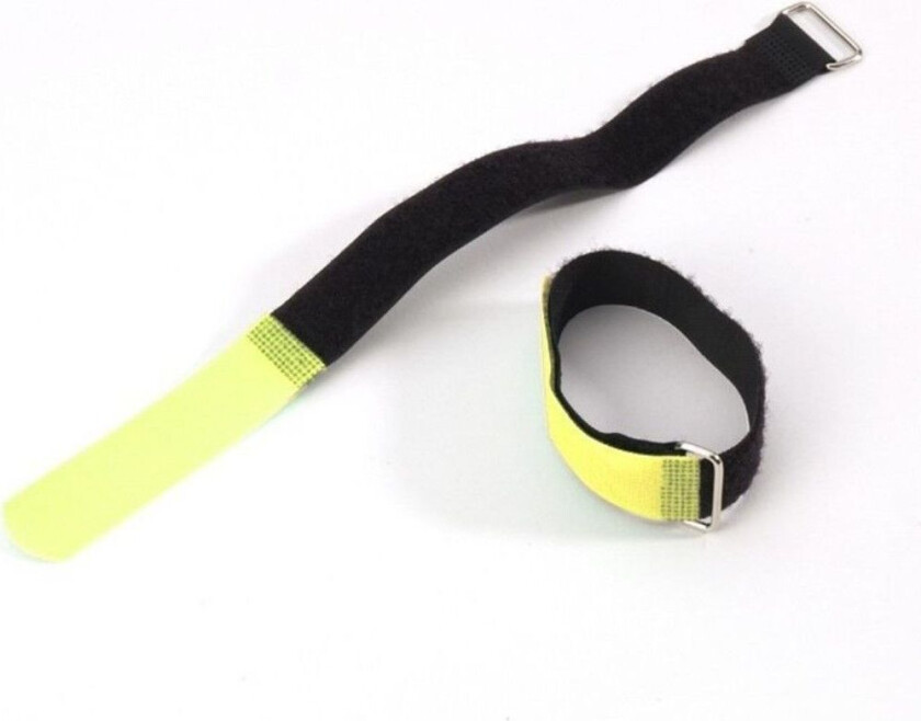 Hook and Loop Cable Tie Pack of 10 200 mm x 20 mm Yellow