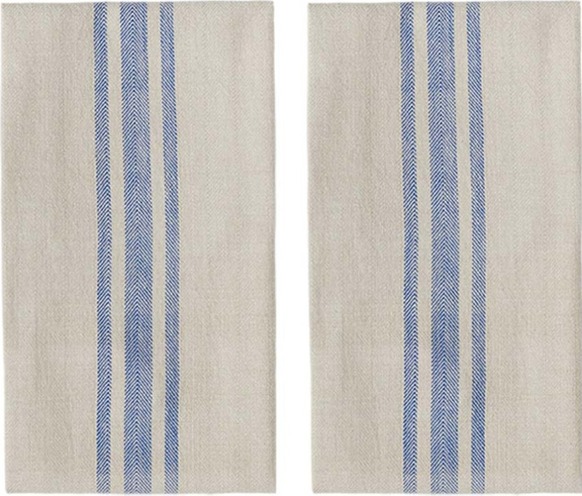 OYOY LIVING - Linu Tea Towel - Pack of 2 - Blue (L301167)
