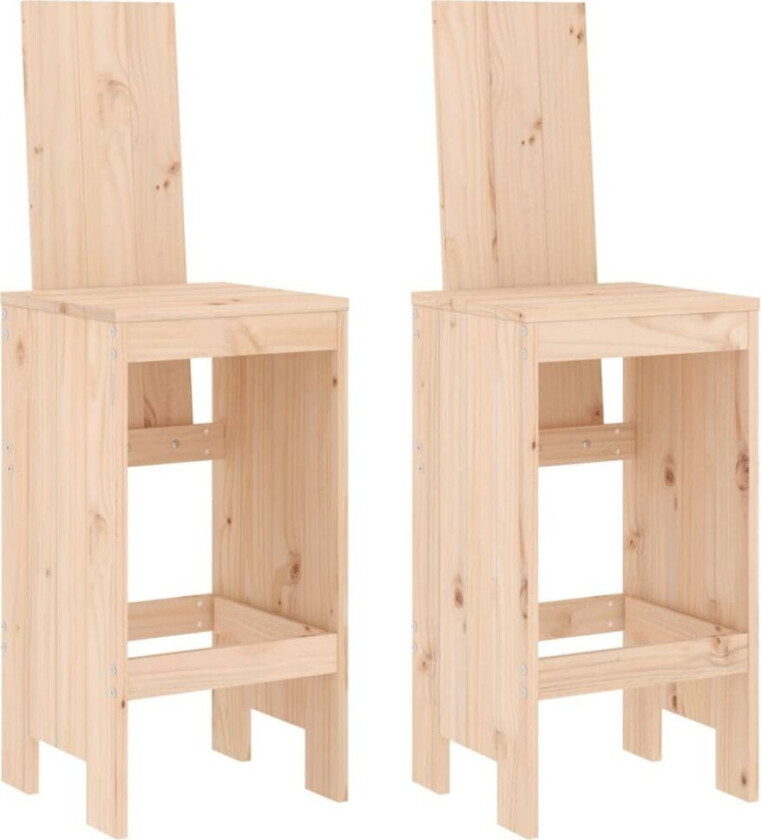 Barkrakker 2 stk 40x42x120 cm heltre furu