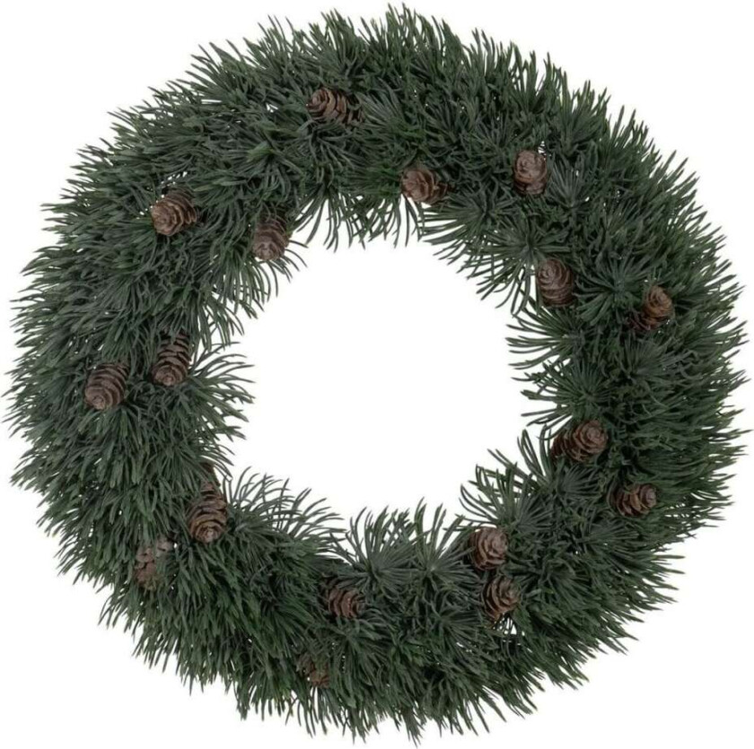 Julekrans Grønn PVC 38 x 38 cm