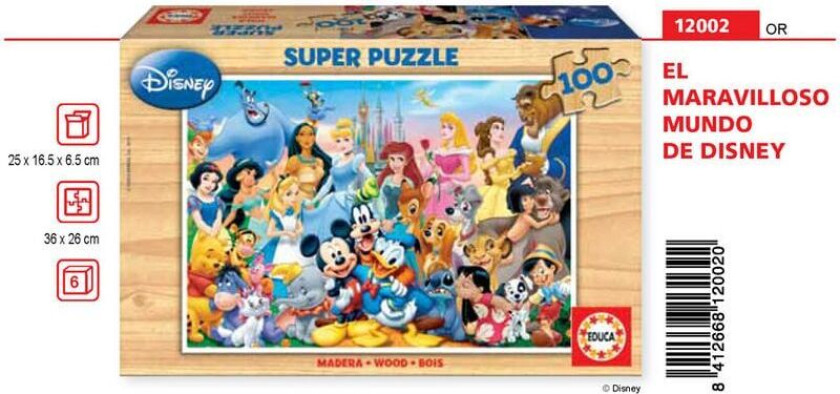 Puslespill Educa (100 pcs)