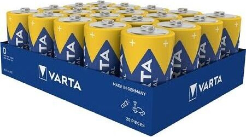Alkaline batteri1,5V / D / LR20bakke med 20 stk - (20 stk.)