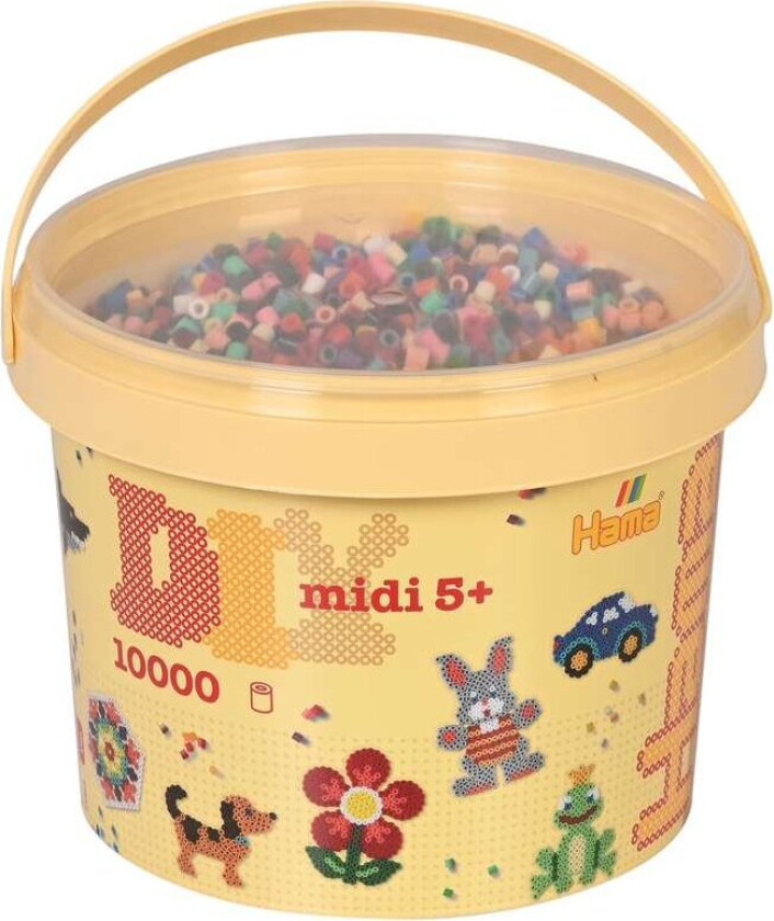 HAMA - Midi beads 10,000pcs pastel mix 67 (388067)