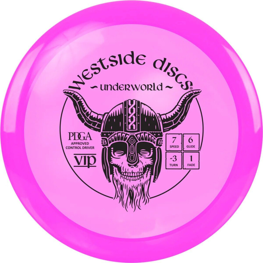 WESTSIDE DISCS Underworld VIP Driver 173g+, frisbeegolfdisk Pink