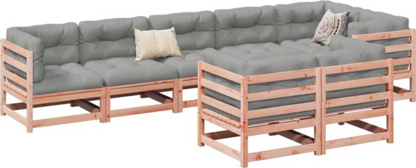 Hagesofasett 8 deler heltre douglasgran