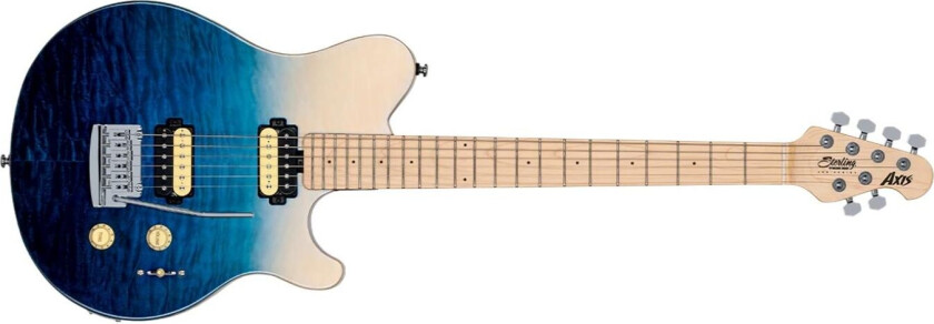 Sterling By Music Man Axis Ax3qm Spectrum Blue