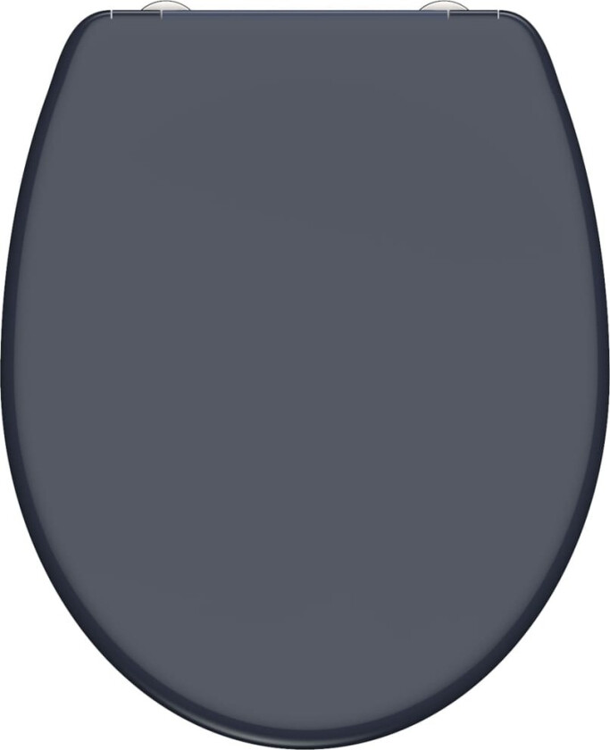 Toalettsete duroplast myk lukking og hurtigutløser ANTHRAZIT