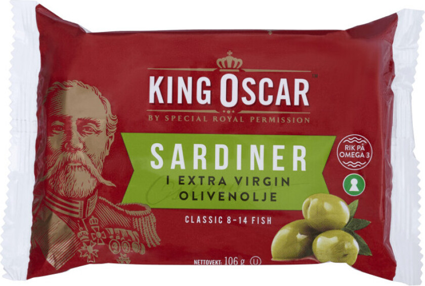 Sardiner Classic i Olivenolje 106g